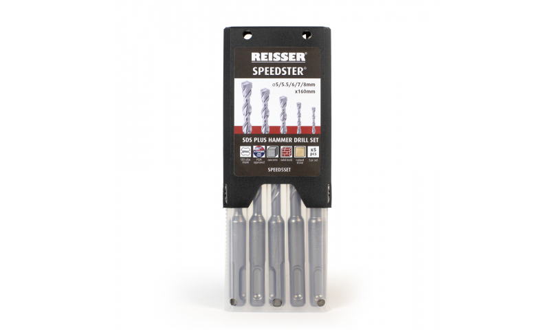 Reisser Speedster 5pc Set SDS-plus Hammer Bits