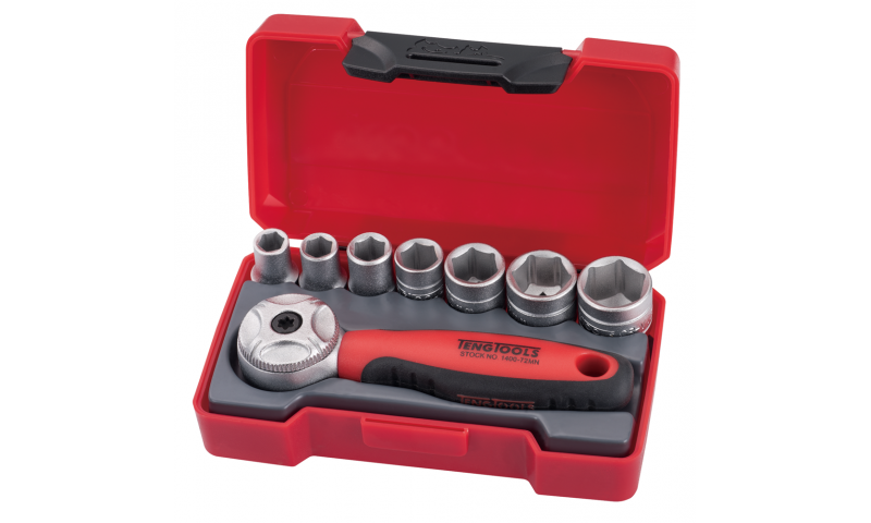 Socket Set 1/4in Drive MM 8 Pieces