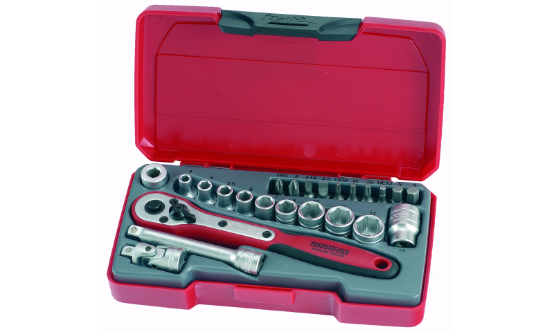 Socket Set 1/4in Drive MM 24 Pieces