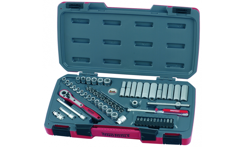 Socket Set 1/4in Drive MM 60 Pieces