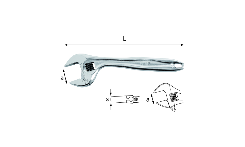 USAG 294AD Adjustable Wrench with Quick Adjustment
